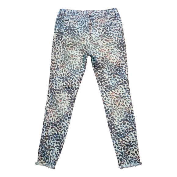 WILLIAM RAST Y2K Graphic Animal Print Ankle Skinny Jeans Sz 28 Indie Mallcore - Picture 2 of 9